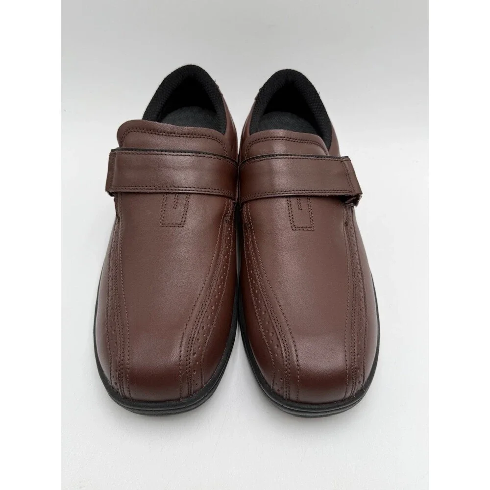 OrthoFeet LINCOLN CENTER Men's NEW Orthopedic Dress Shoe Brown US Size 12 M